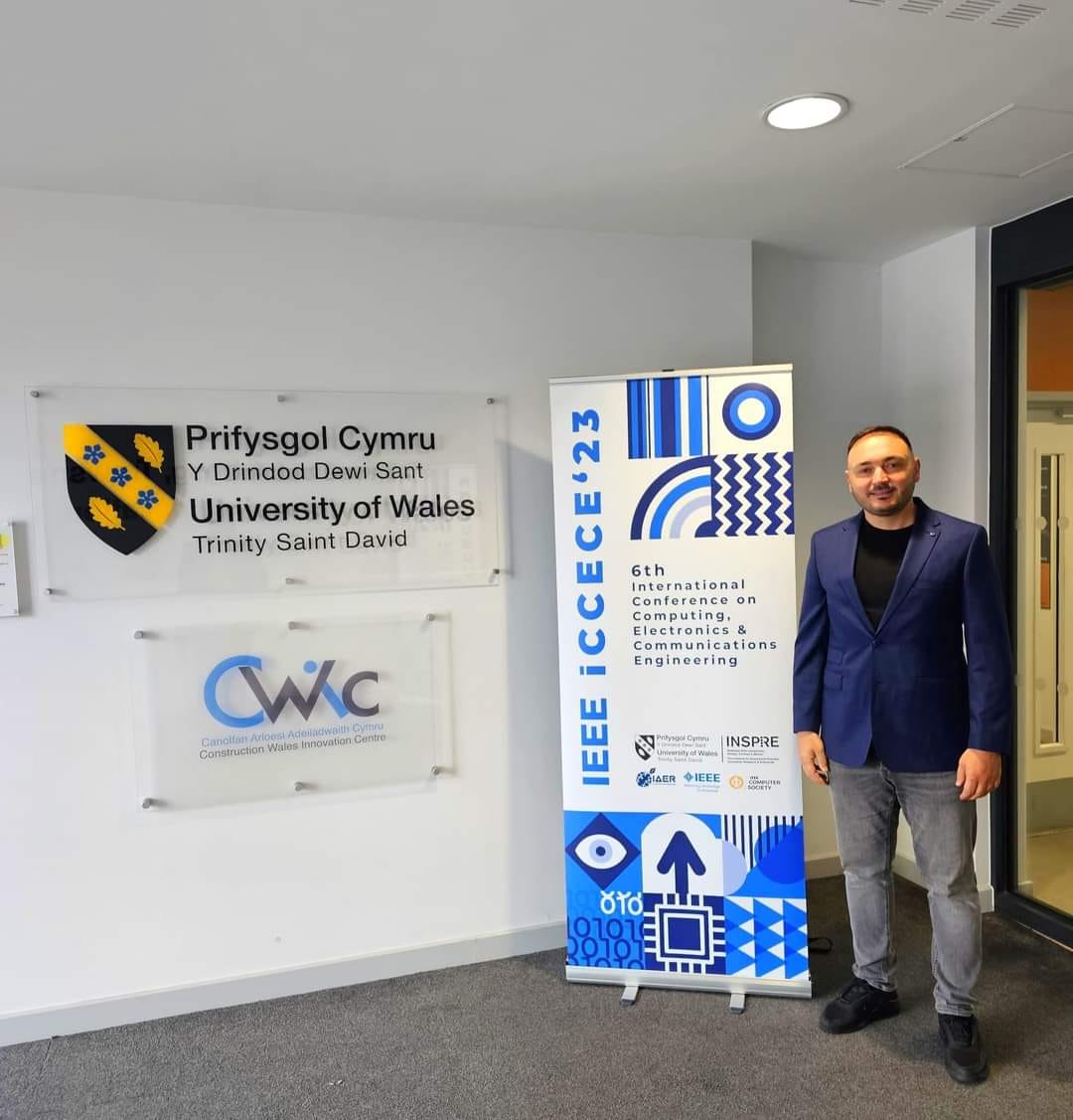DFIZHT Festim Halili u drejtua në konferencën ndërkombëtare “Computing, Electronics & Communication Engineering” në Universitetin e Uellsit