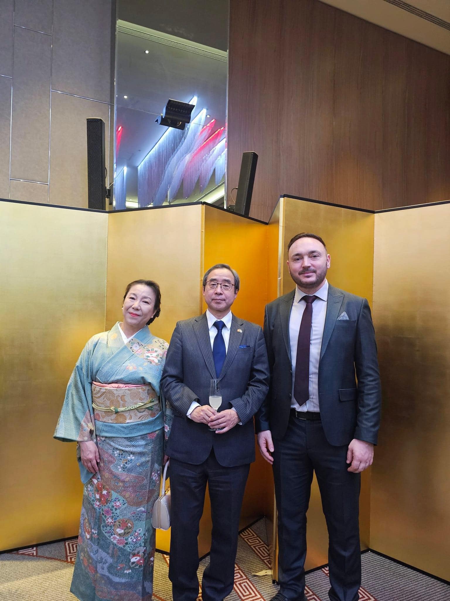 DFIZHT Festim Halili në një pritje zyrtare tek ambasadori i Japonisë në Republikën e Maqedonisë së Veriut, z.Kazuya Otsuka dhe znj. Otsuka
